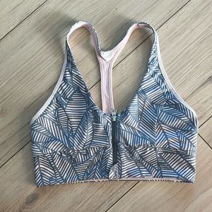 lululemon athletica Blue and White Sports Bra